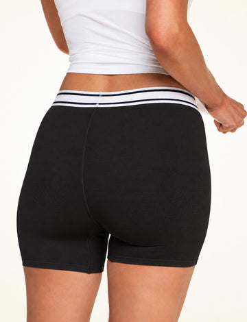 Back view of the Cloud Cotton Boxer Brief in Black.