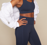 Flex high rise compressive legging with pockets in Ink