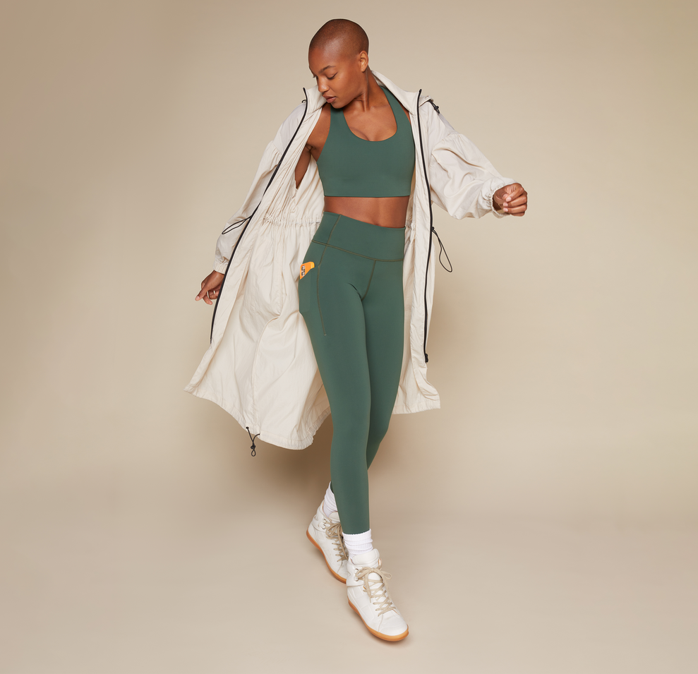  Flex high rise compressive legging with pockets in Ivy