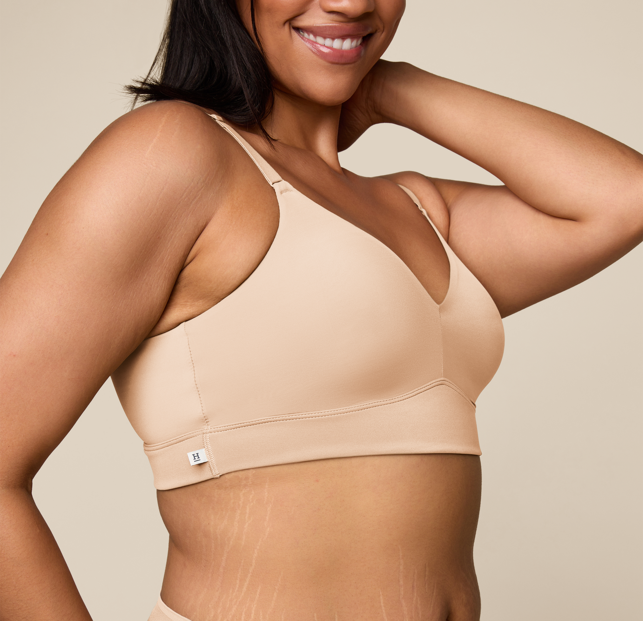 Shop Everyday Bralettes - The Bliss Triangle in Beige