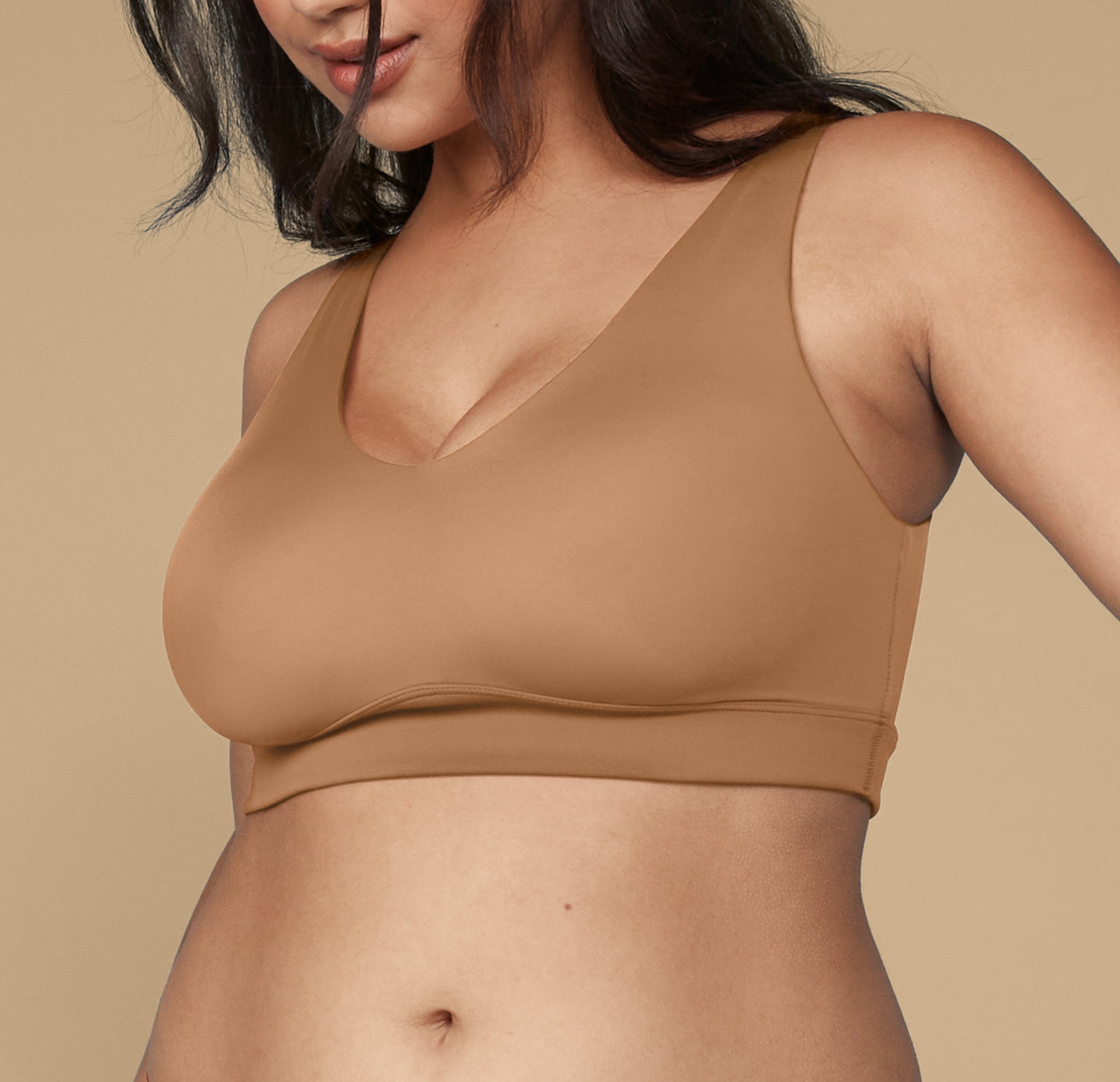 Shop Everyday Bralettes - The Bliss Triangle in Tan