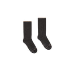Flat lay of the Calf Sock in the color Heather Charcoal.