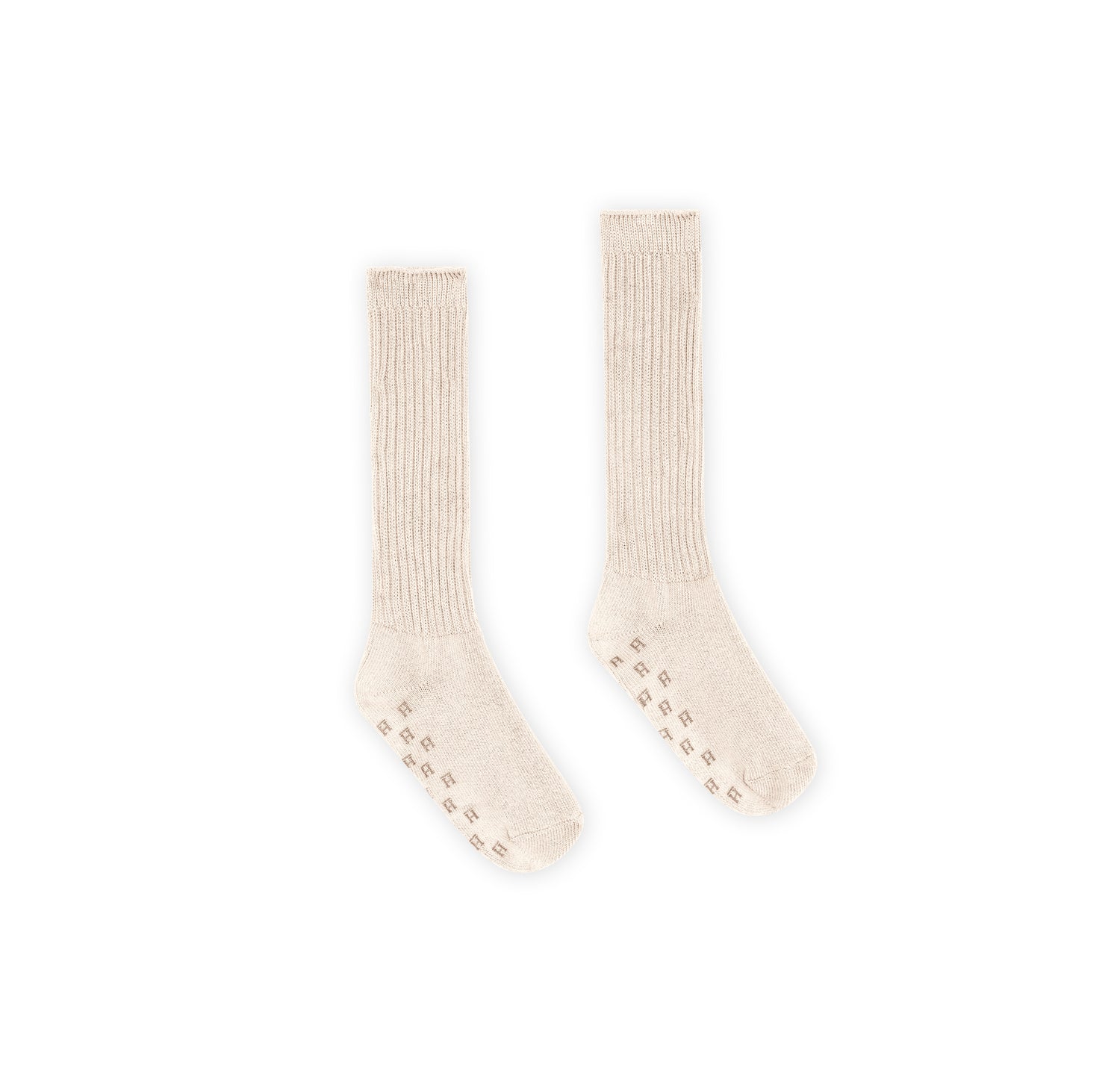 Flatlay of the Cozy Socks in Oatmeal