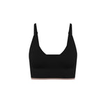 Flatlay of the Lounge Rib Triangle Bralette in Black