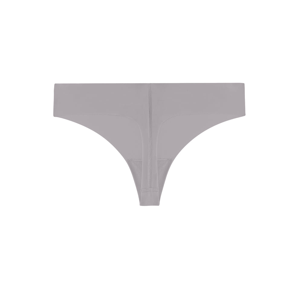 Back view of the No-Show Thong in Opal, crafted with seamless fabric for invisible, lightweight wear.