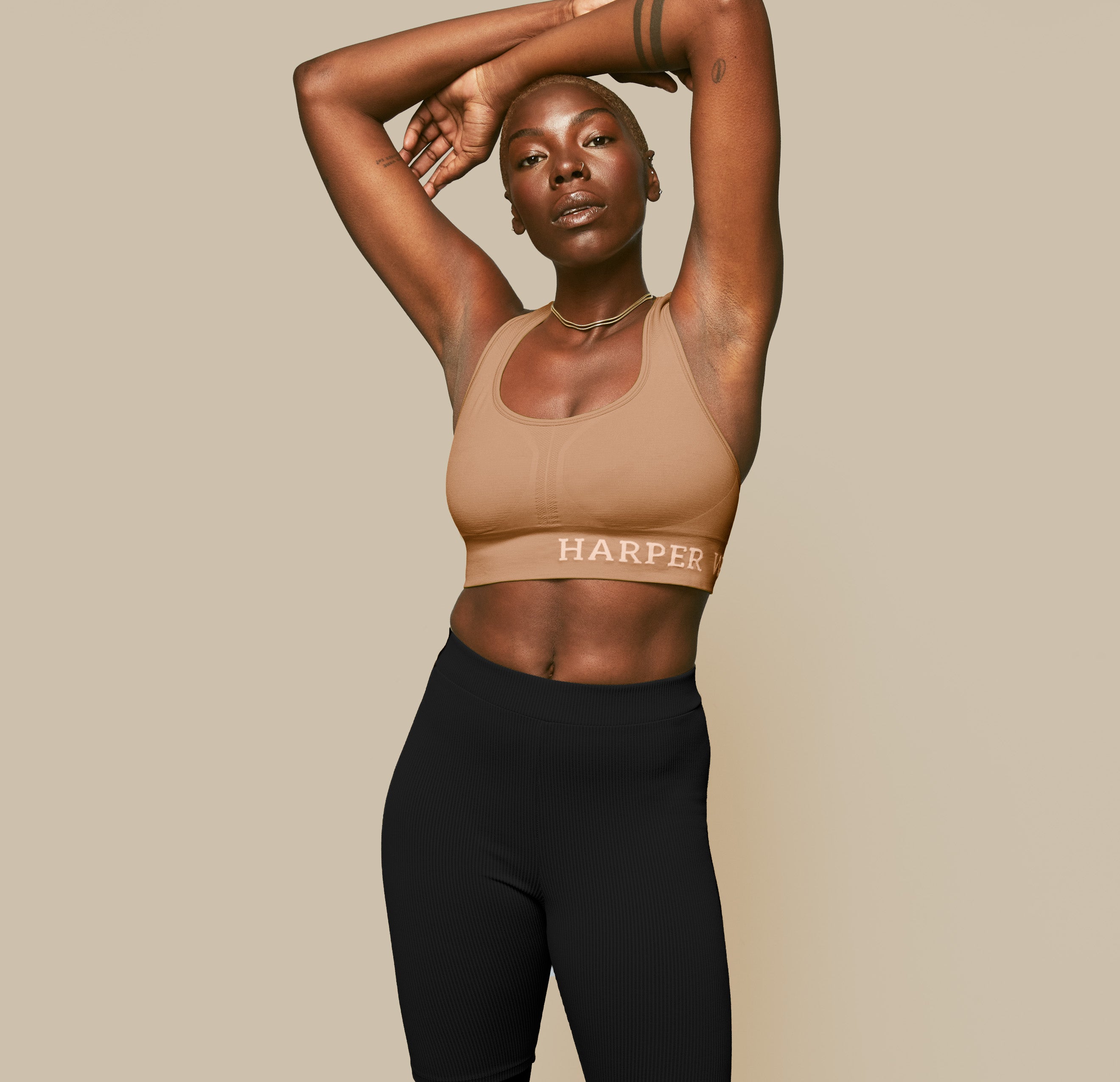 Tan sports bra clearance