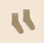Flat lay of the Quarter Crew Socks in the color Tarragon.